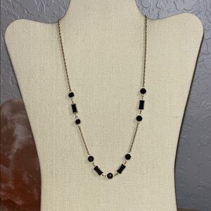 Chic Elegant Black and Gold Necklace